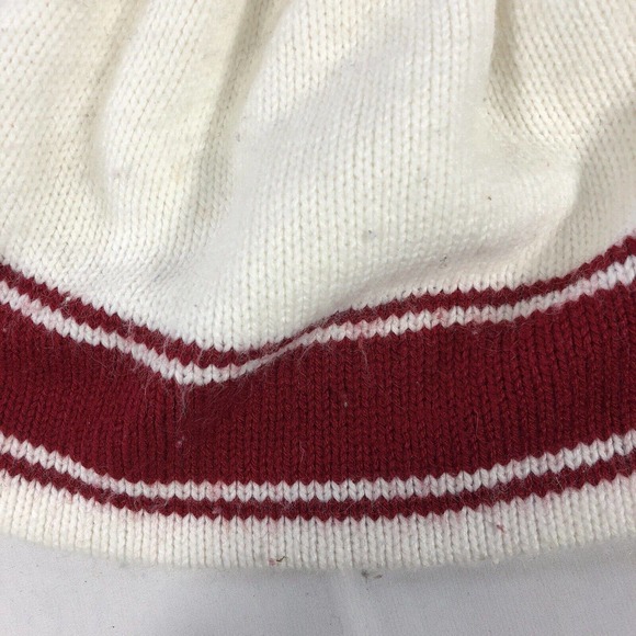 CANADA BEANIE HAT CAP WHITE ACRYLIC COTTON BLEND ONE SIZE FITS MOST MULTI COLOR - Picture 8 of 12